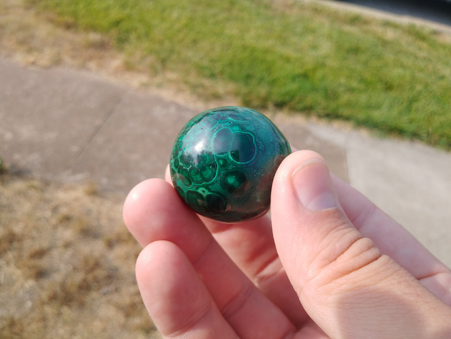 Malachite Sphere (Hand Polished)