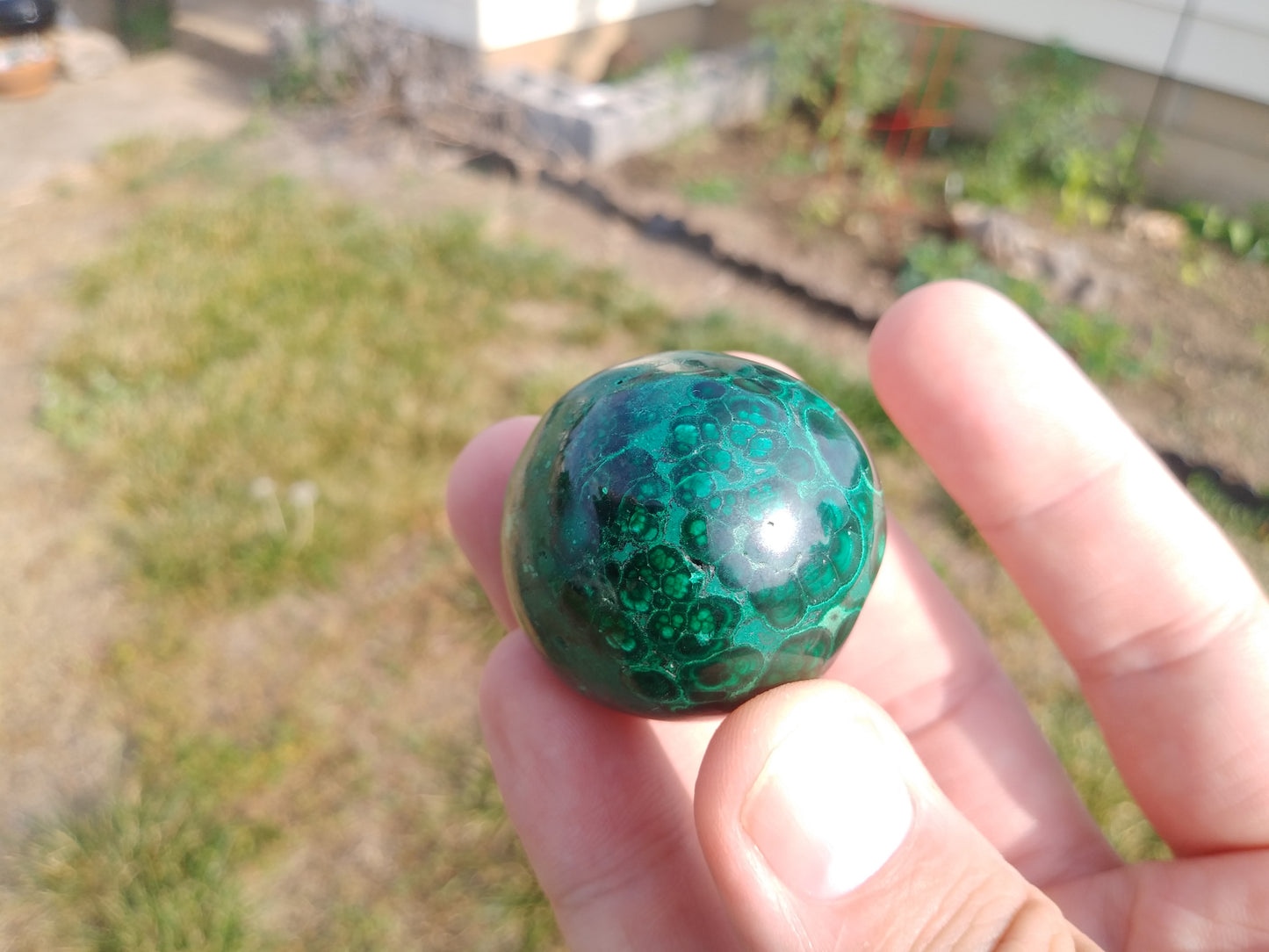 Malachite Sphere (Hand Polished)
