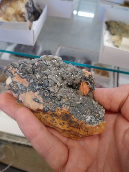 Barite, Cerussite, and Galena From Morocco