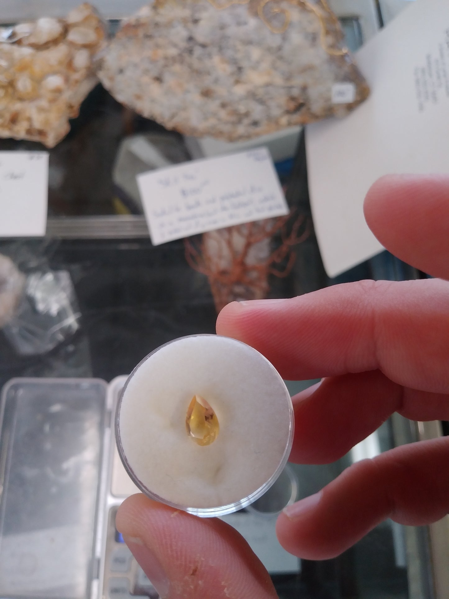 Teardrop Shaped "Lemon Quartz" Facet