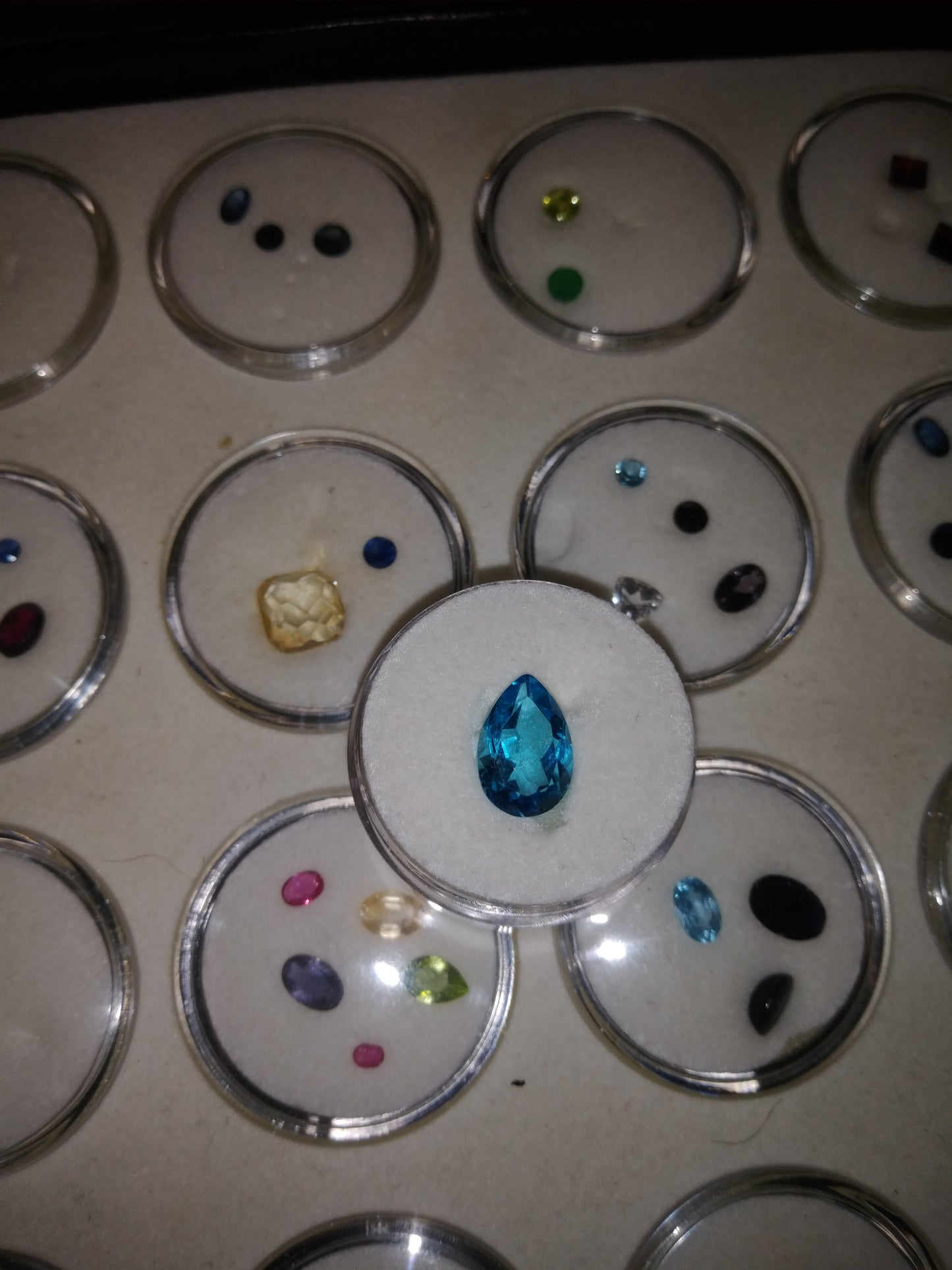 Teardrop Shaped Swiss Blue Topaz Facet