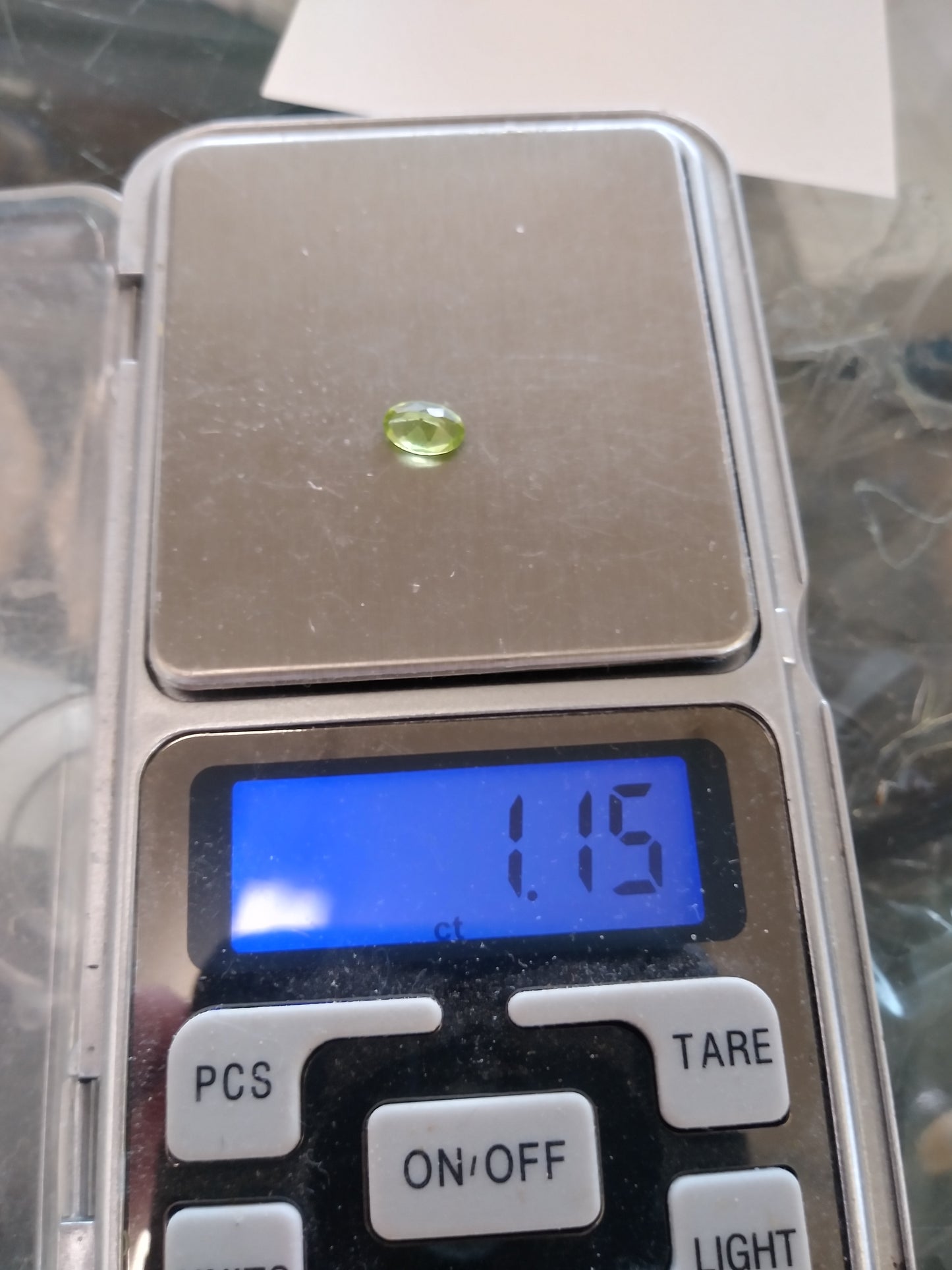 Oval Shaped Peridot Facet