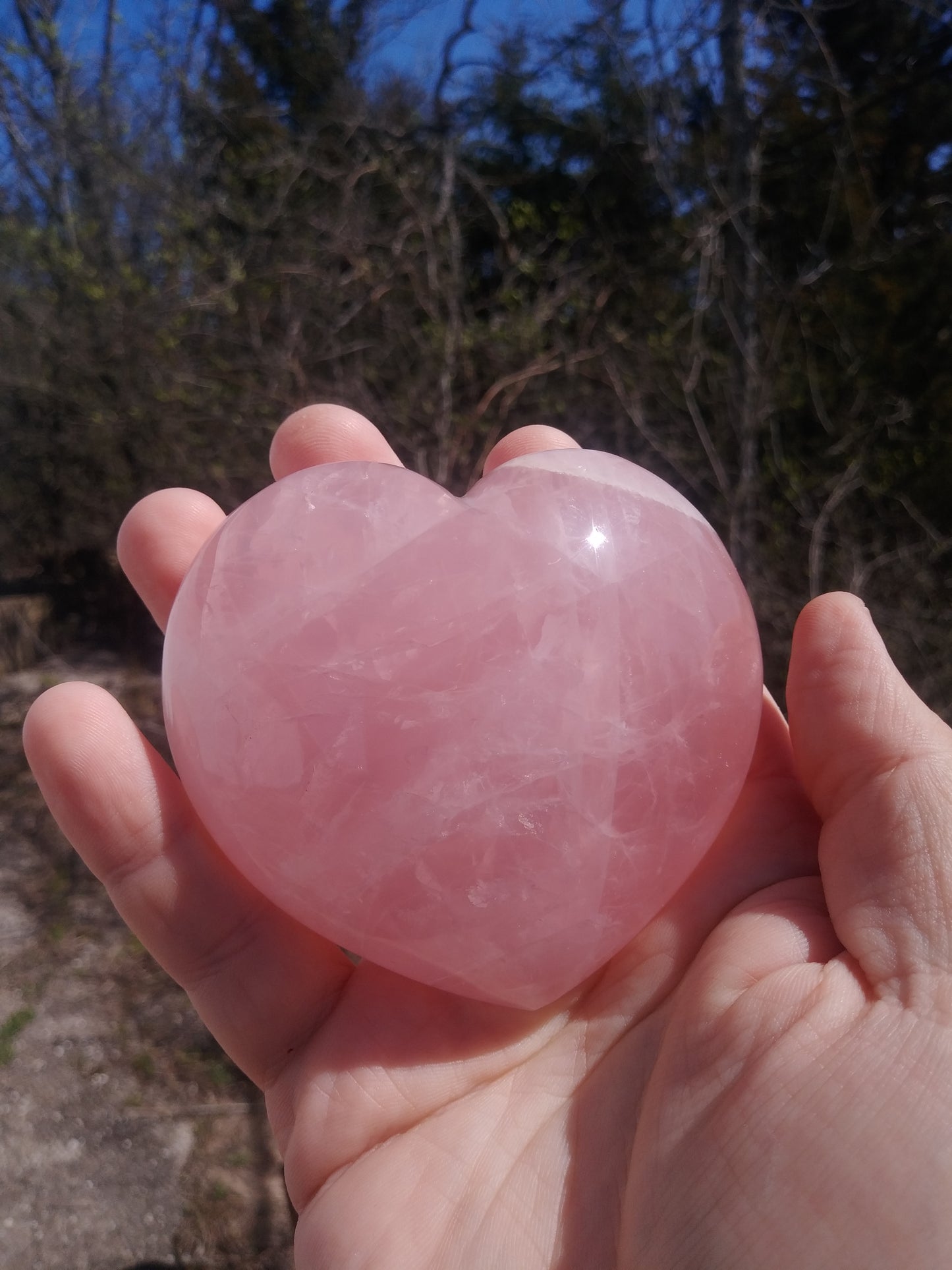 STUNNING Rose Quartz Heart