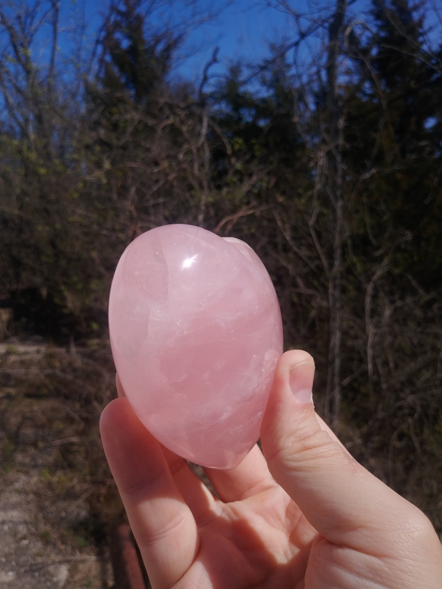 STUNNING Rose Quartz Heart