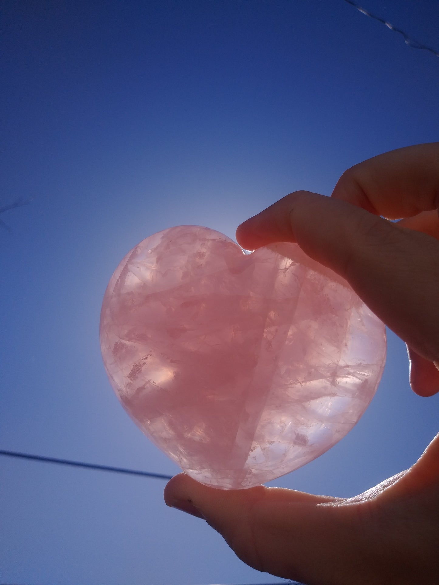 STUNNING Rose Quartz Heart