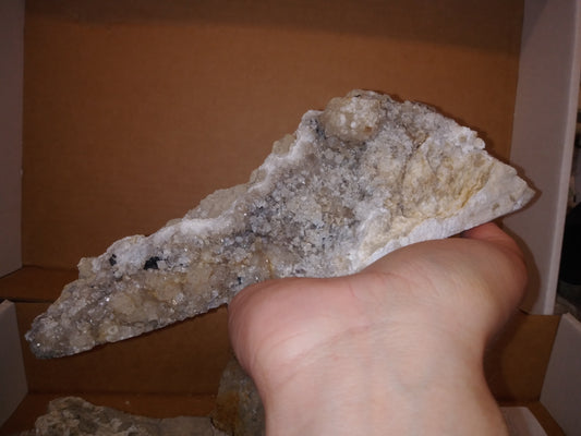 Quartz With Minor Anthraxolite From Herkimer New York