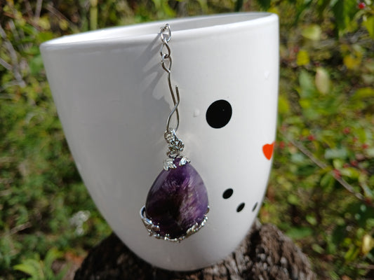 Amethyst Tea Infuser - Leaf Design