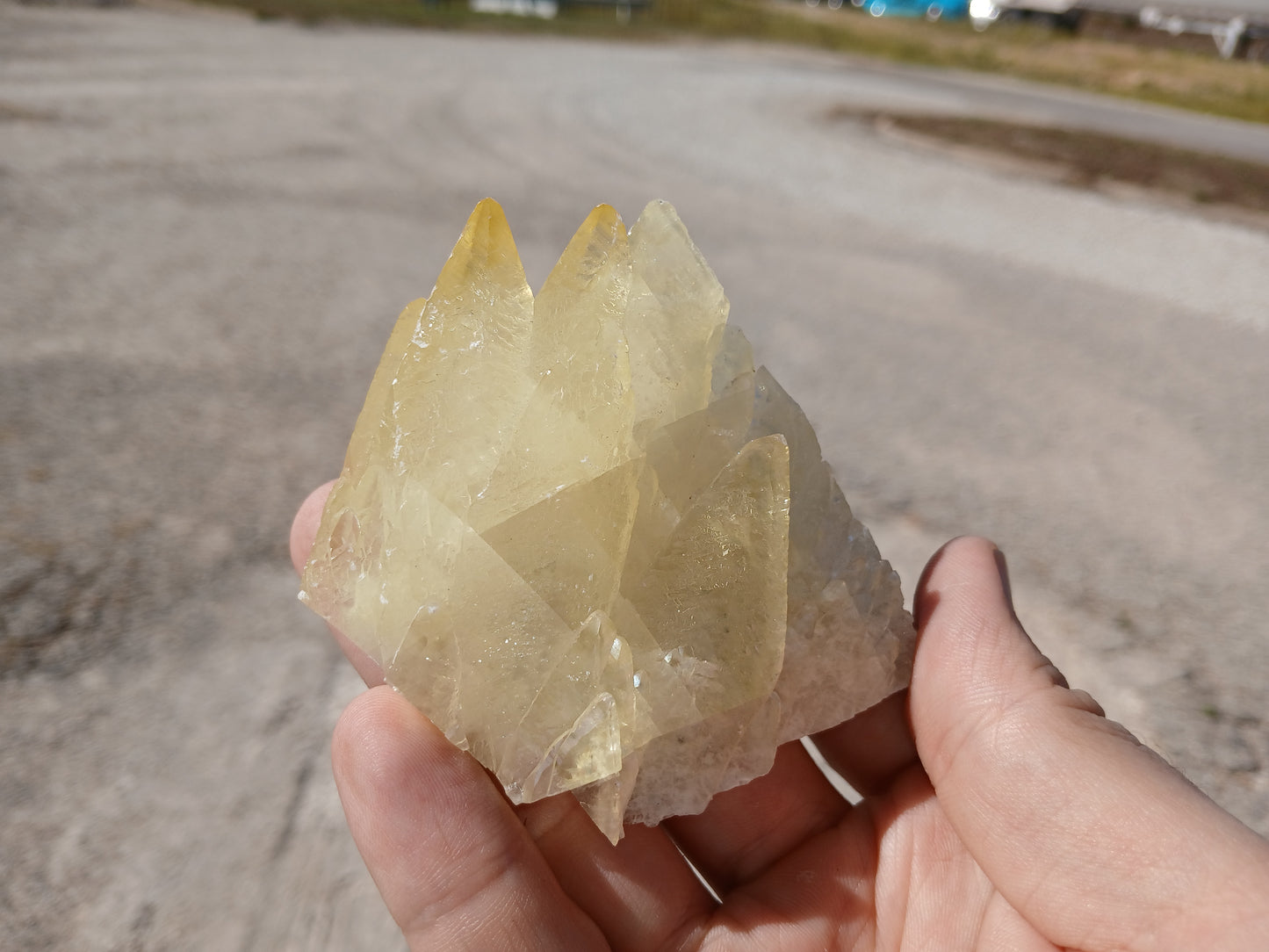Golden Calcite Crystals