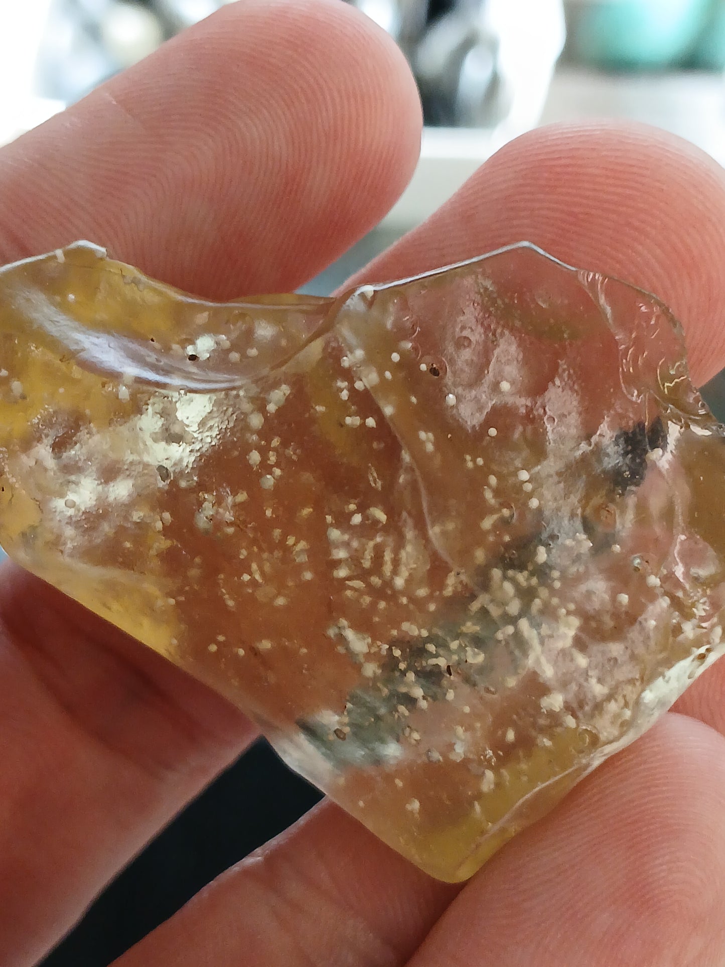 RARE AAA Quality Libyan Desert Glass With Cristobalite Inclusions 26g