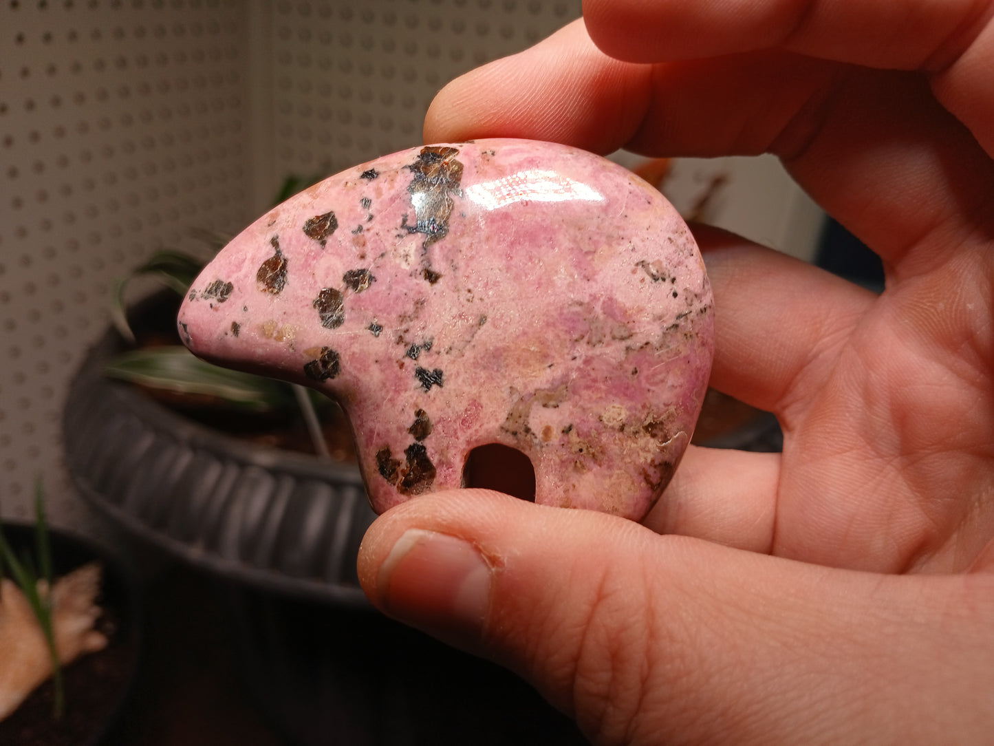 Rhodonite Zuni Bear