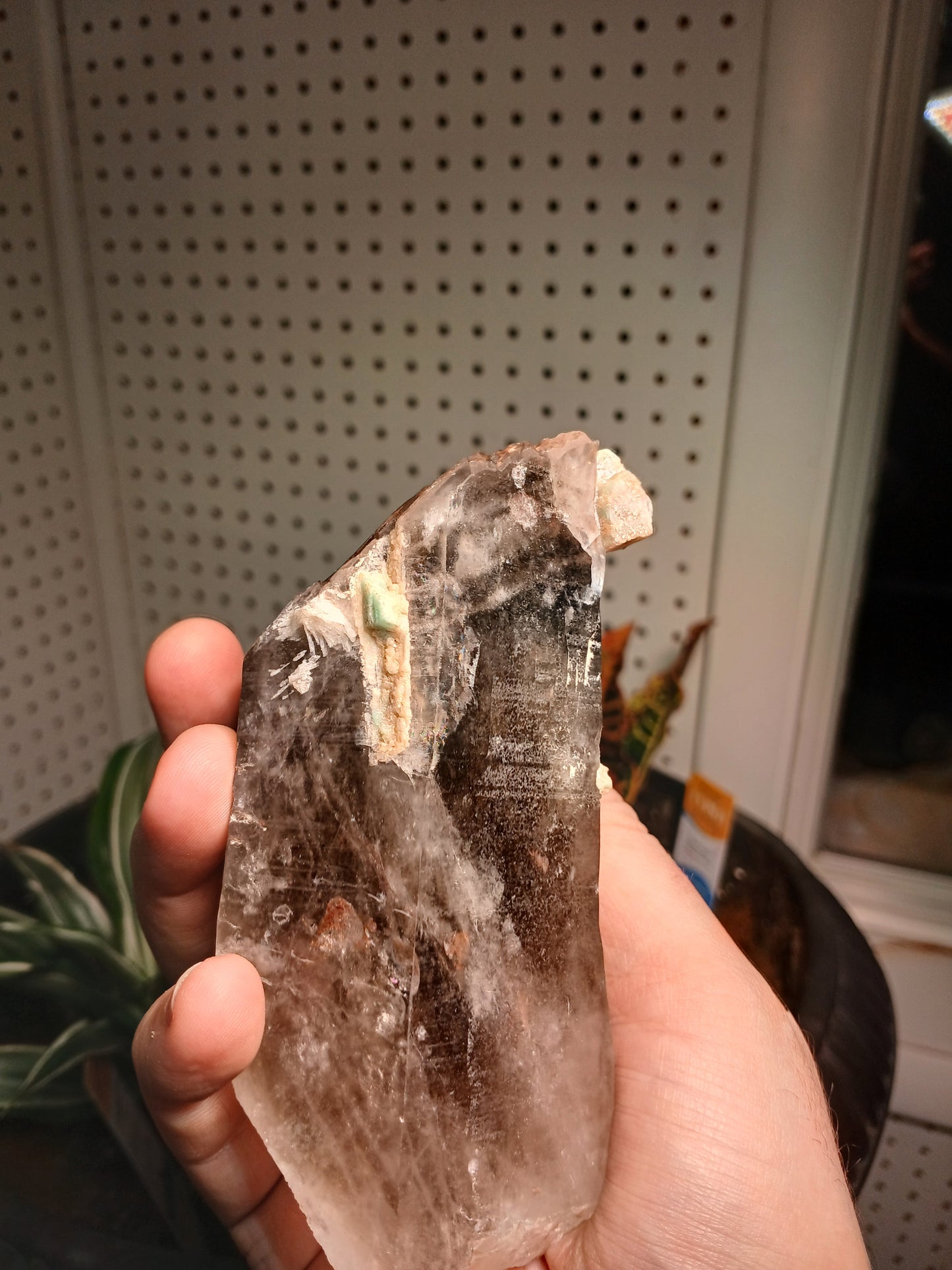Rare Association Mineral: "Healed" (Remineralized) Smoky Quartz, Excellent Goethite, and Amazonite