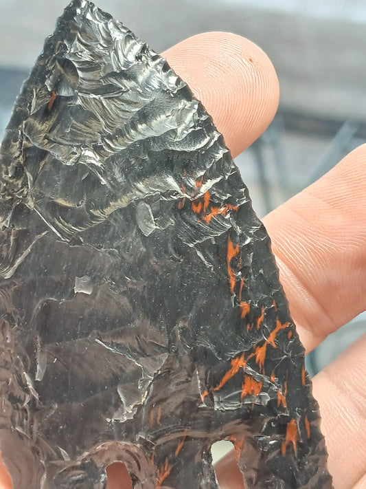 Locally Crafted Wildfyre Obsidan Point