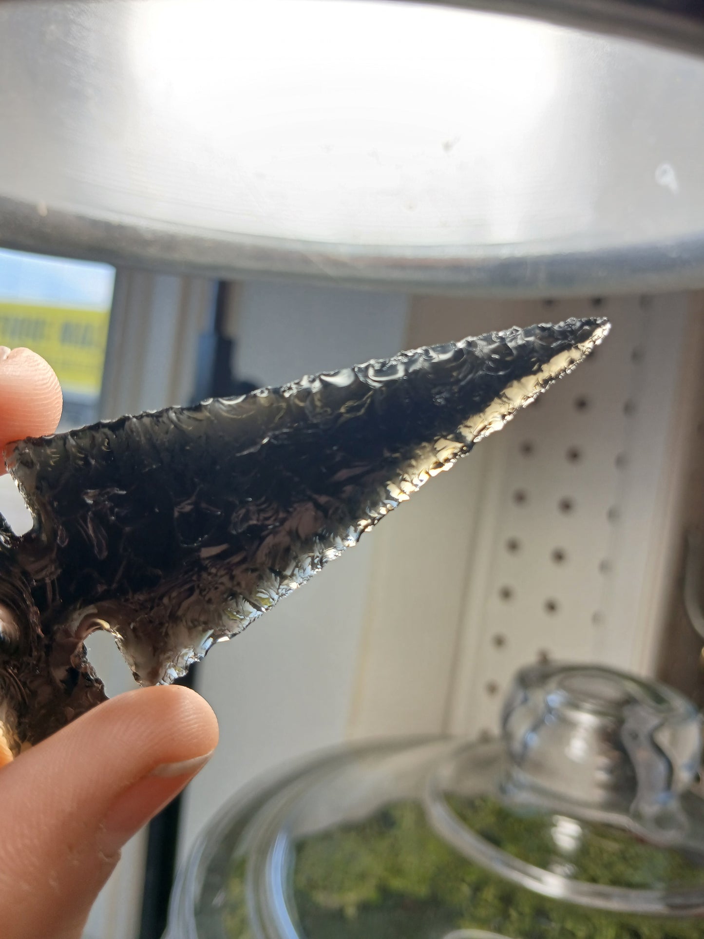 Locally Crafted California Obsidan Point