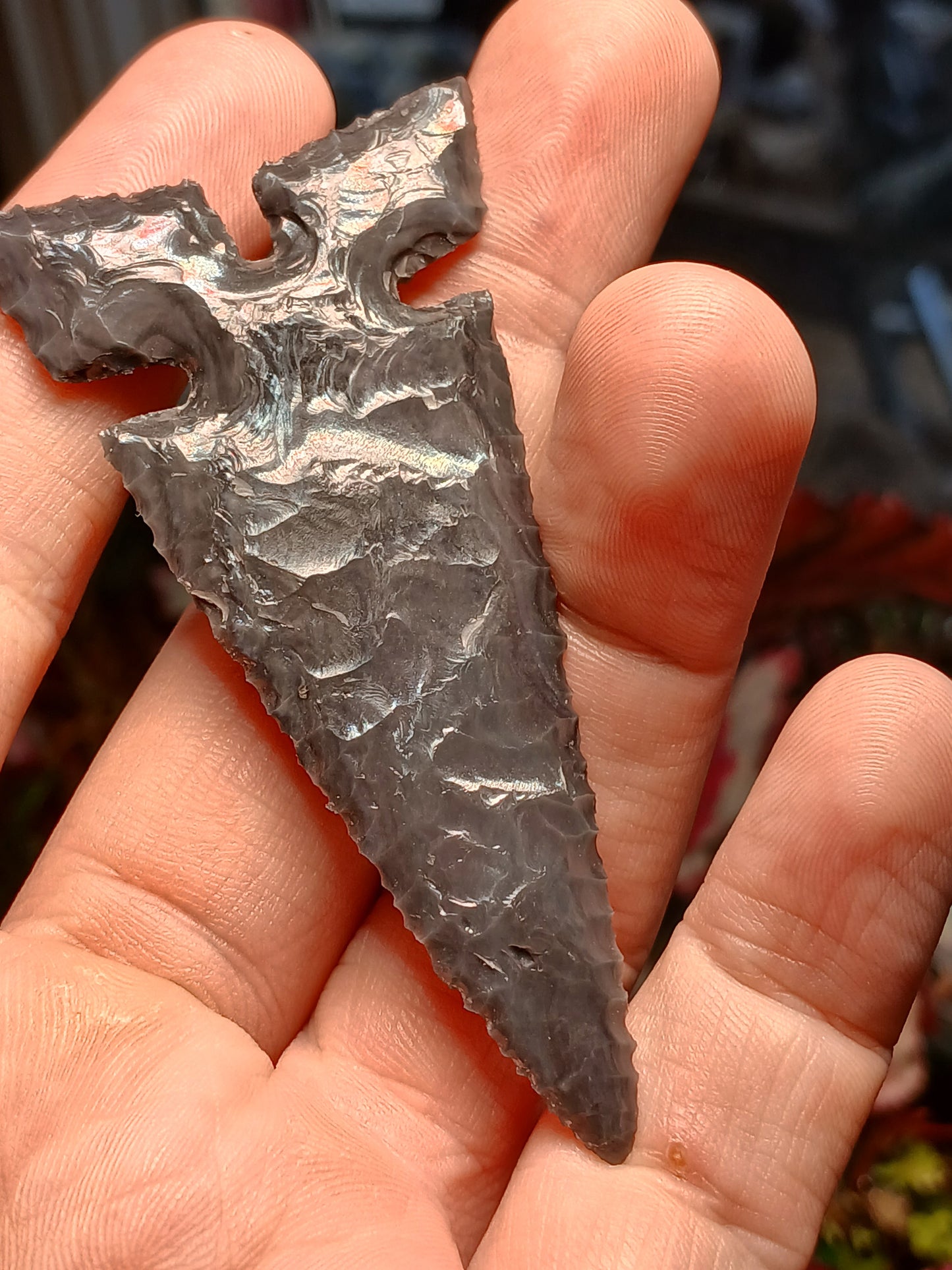 Locally Crafted *Rare* Tonapa Rainbow Obsidan Point