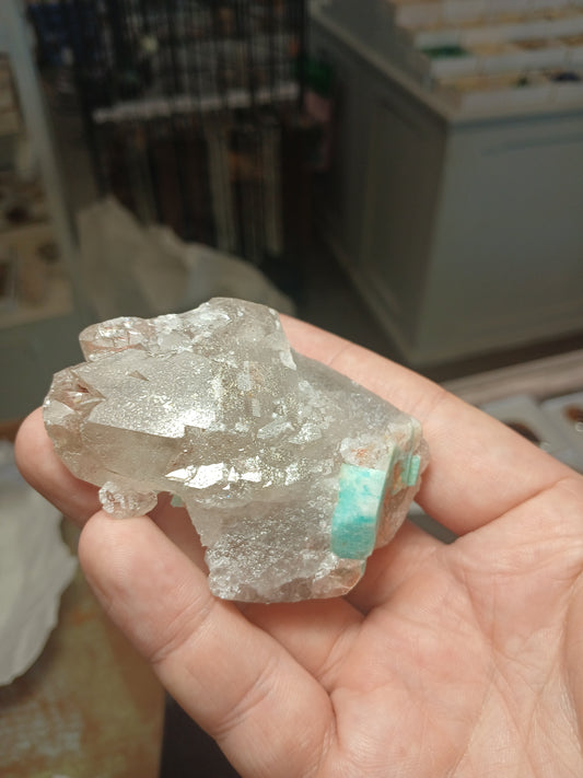 Smoky Quartz With Amazonite