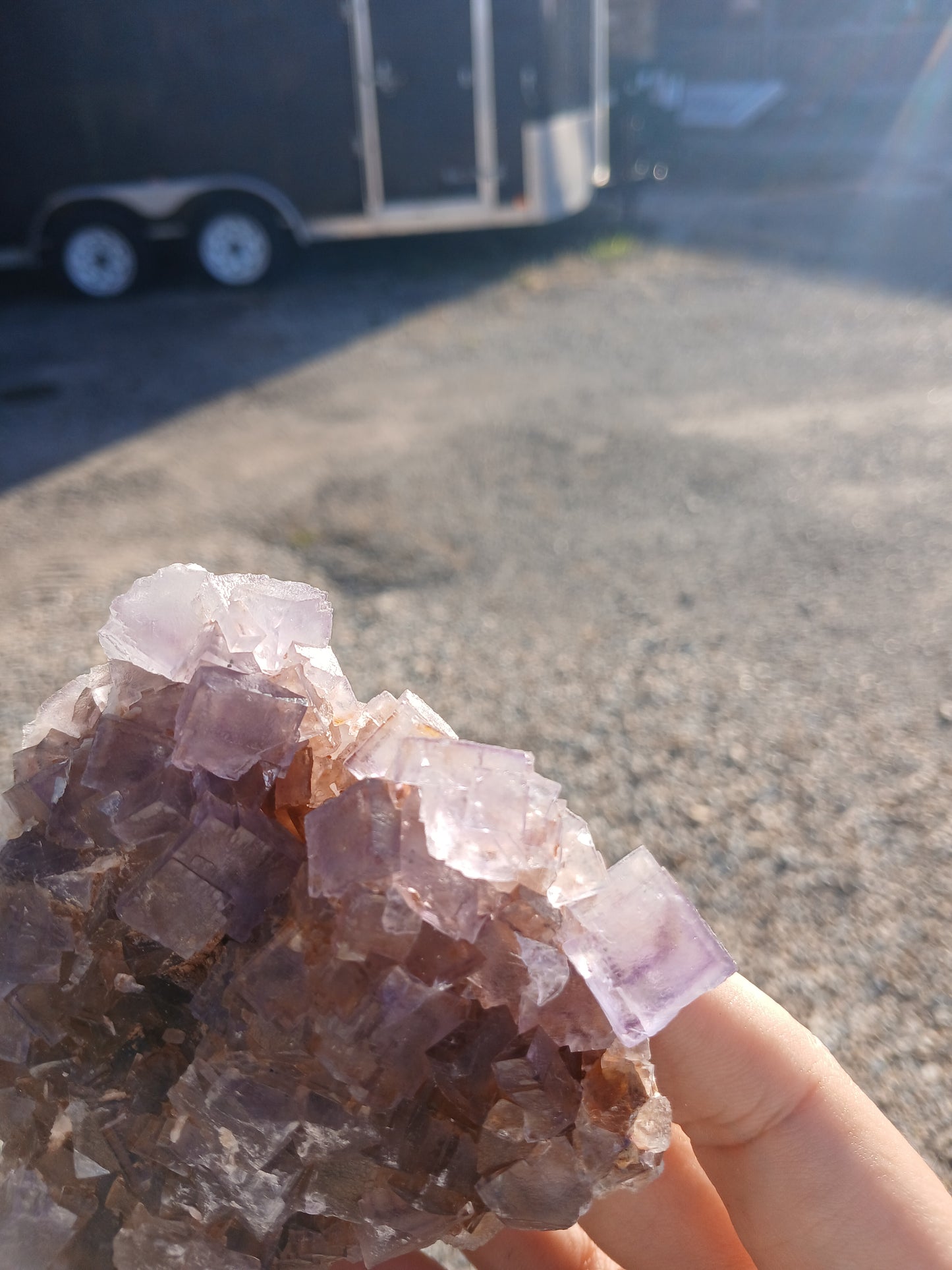 Fluorite with Barite, Quartz, and Calcite - New Mexico