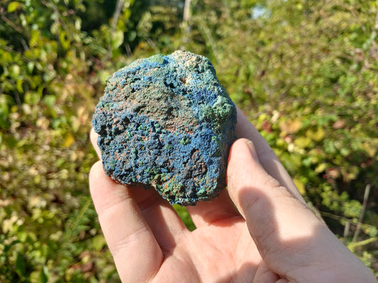 Copper Ore - Malachite, Azurite, Chrysocolla on Limonitic Gossan