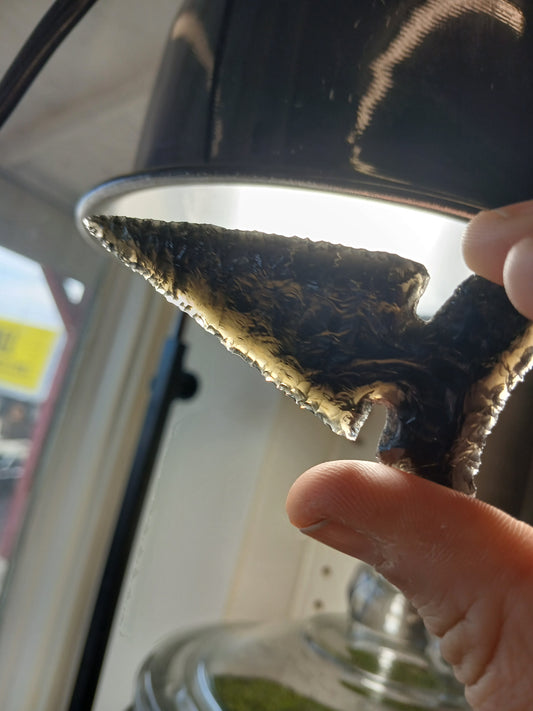 Locally Crafted California Obsidan Point