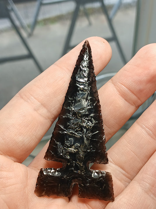 Locally Crafted California Obsidan Point