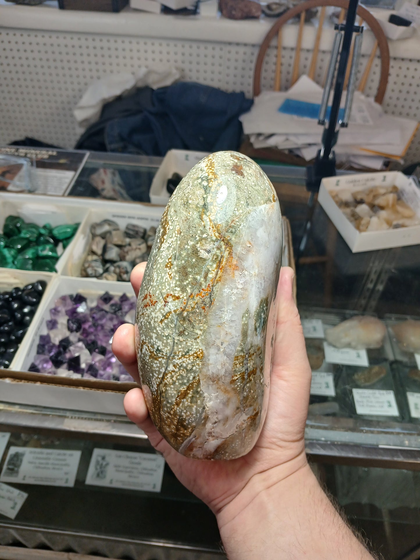 Old Stock! Rare Ocean Jasper Free-form (3lbs 10 ounces)