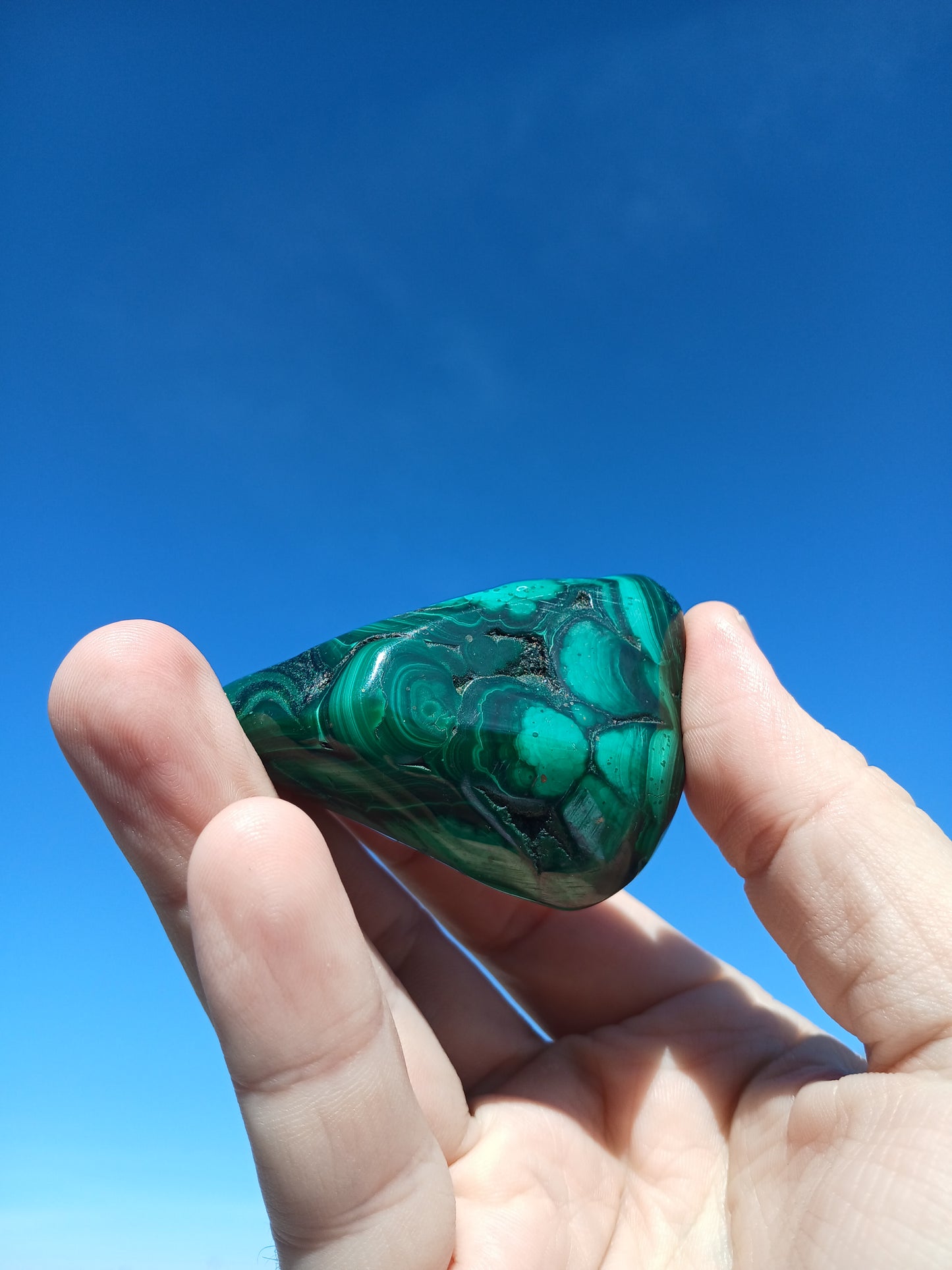 Hand Polished Malachite