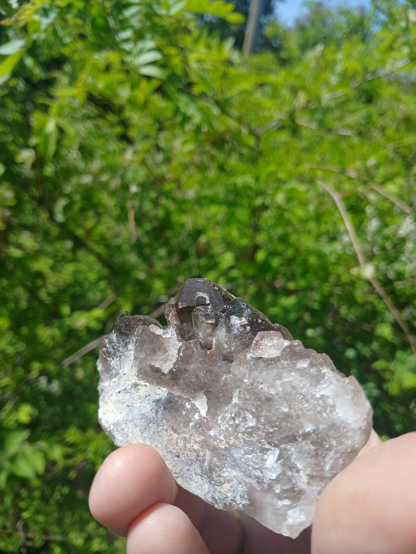 Smoky Quartz Cluster with Microcline