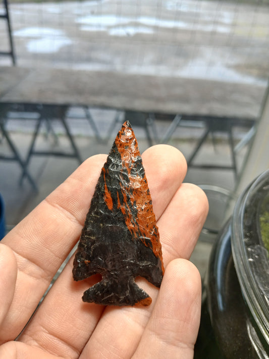 Locally Crafted Wildfyre Obsidan Point