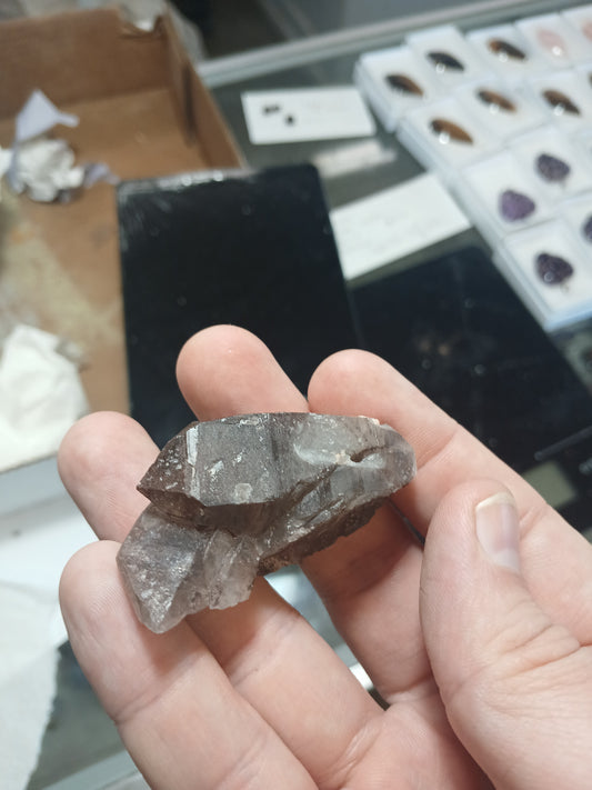 Smoky Quartz With Hematite Inclisions