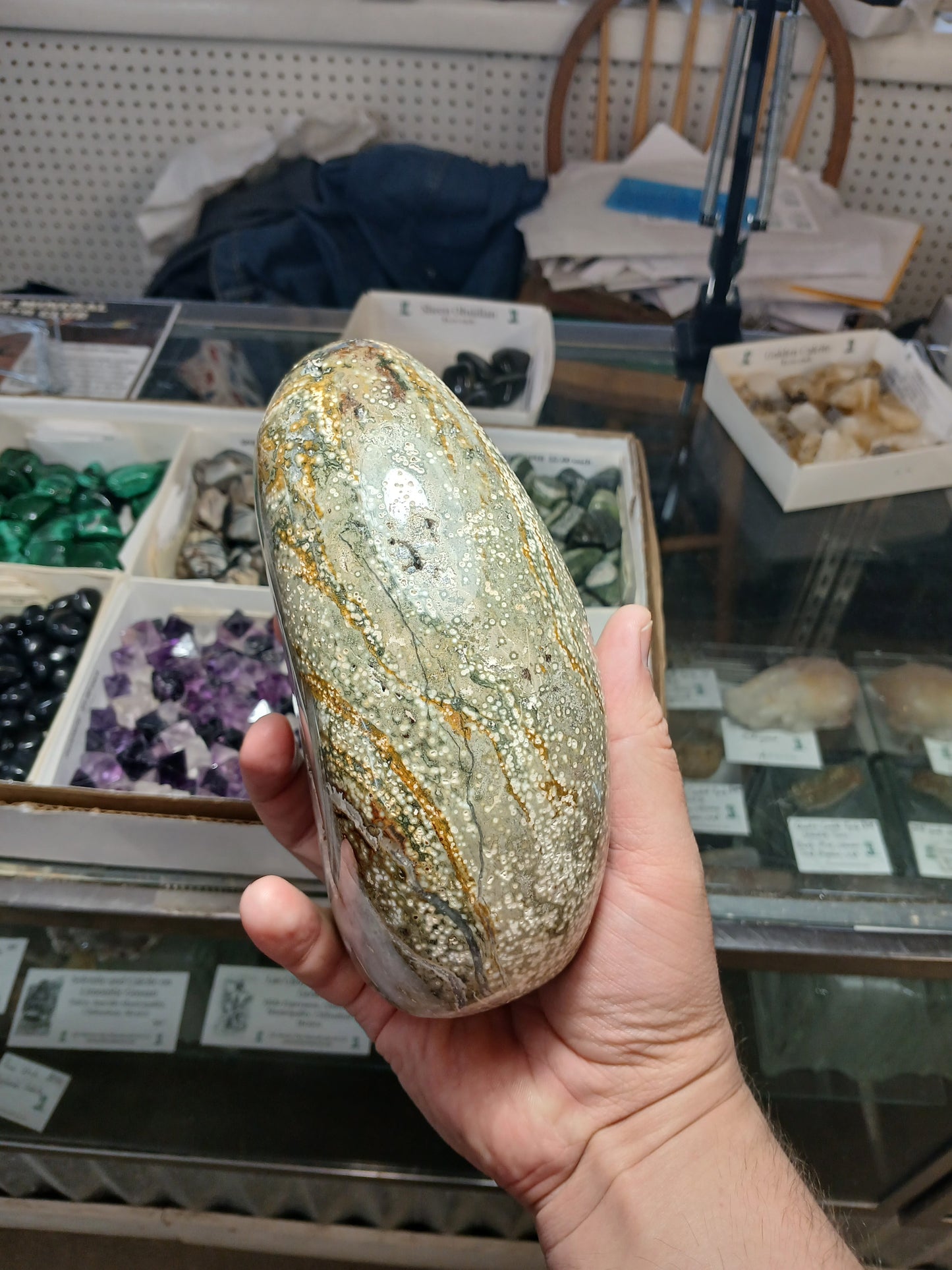 Old Stock! Rare Ocean Jasper Free-form (3lbs 10 ounces)