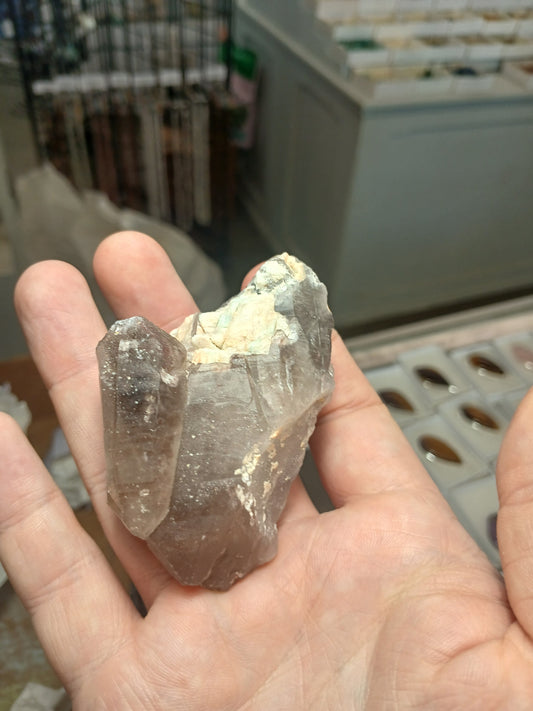 Smoky Quartz With Microcline Feldspar