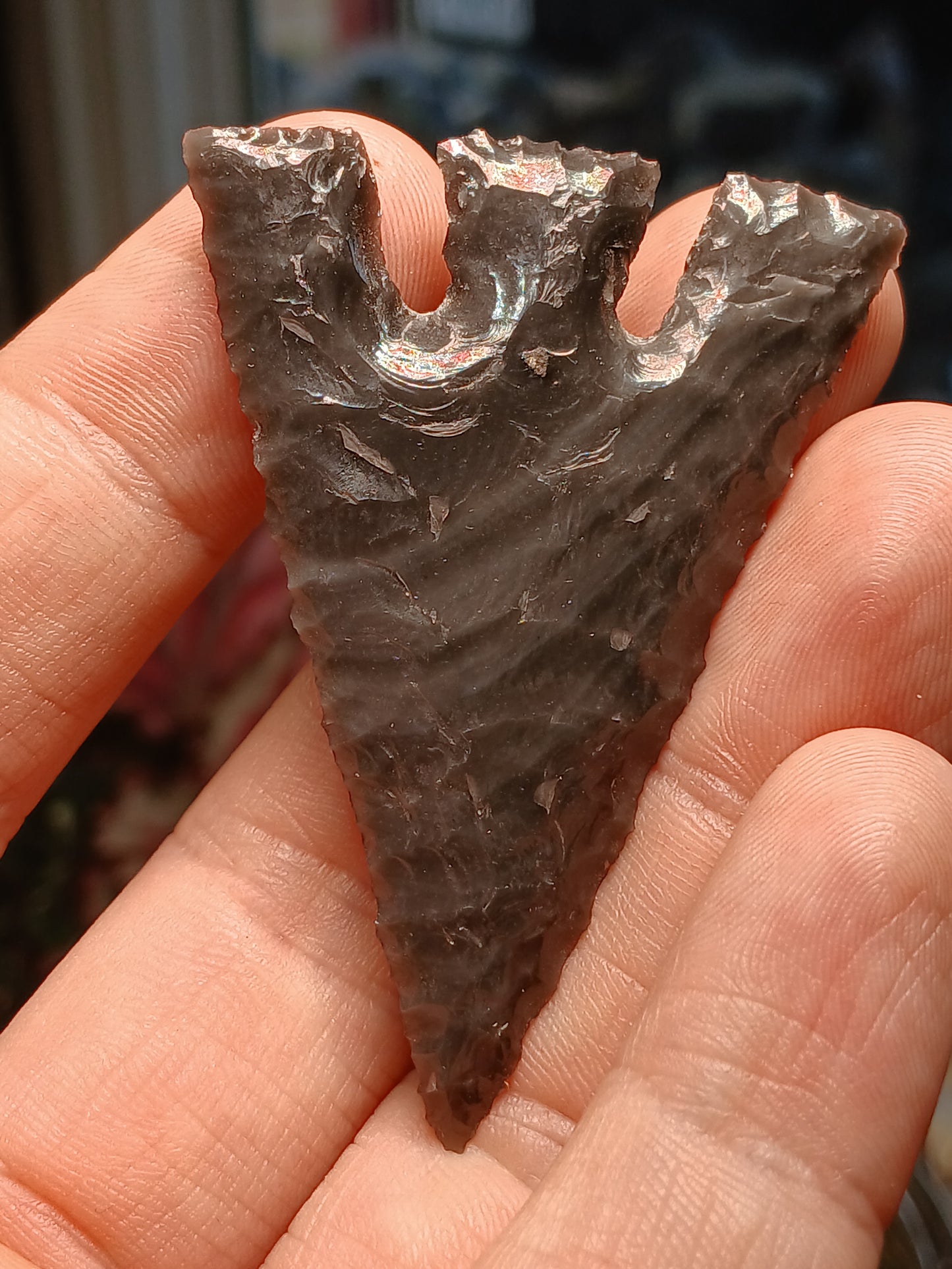 Locally Crafted *Rare* Tonapa Rainbow Obsidan Point