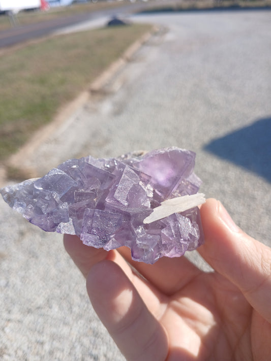 Fluorite with Barite - New Mexico