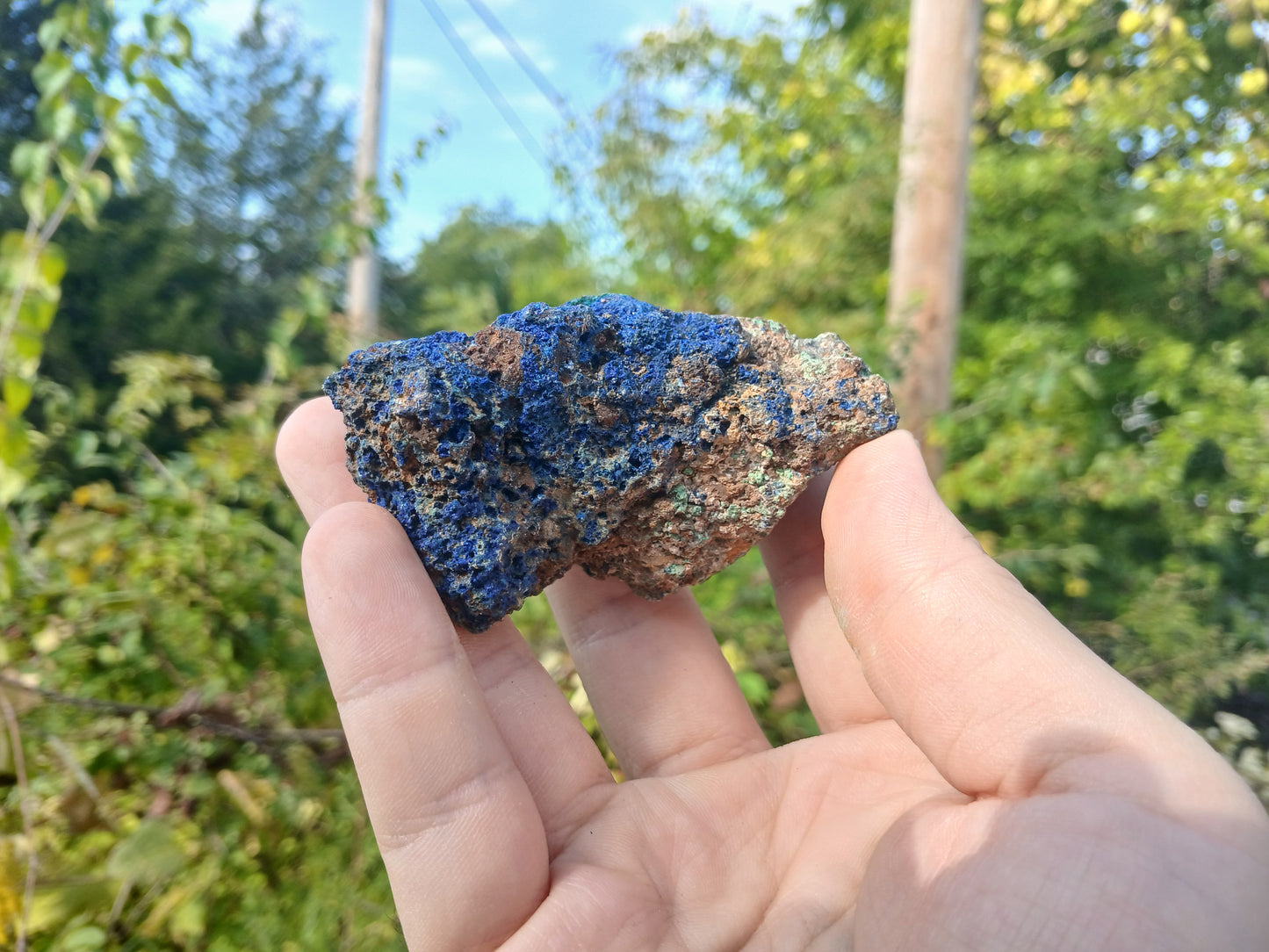 Copper Ore - Malachite, Azurite, Chrysocolla on Limonitic Gossan
