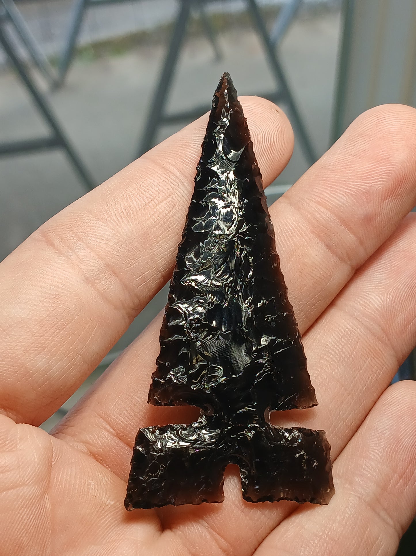 Locally Crafted California Obsidan Point