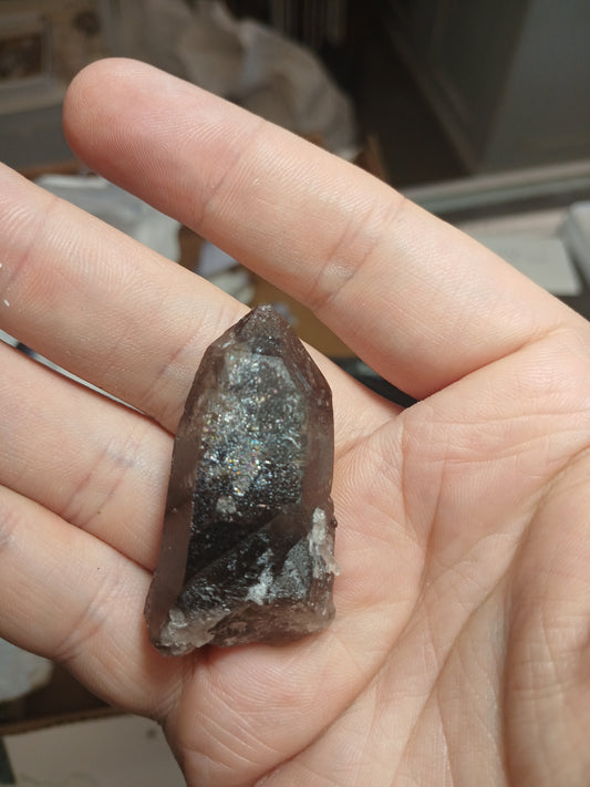 Hematite Included Smoky Quartz
