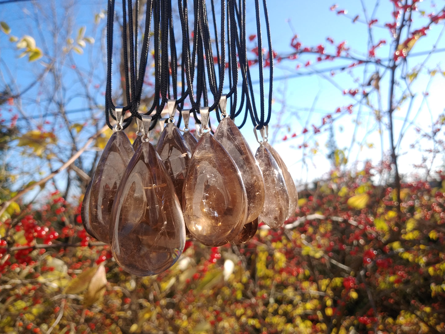 Smokey Quartz Pendant on Adjustable Cord
