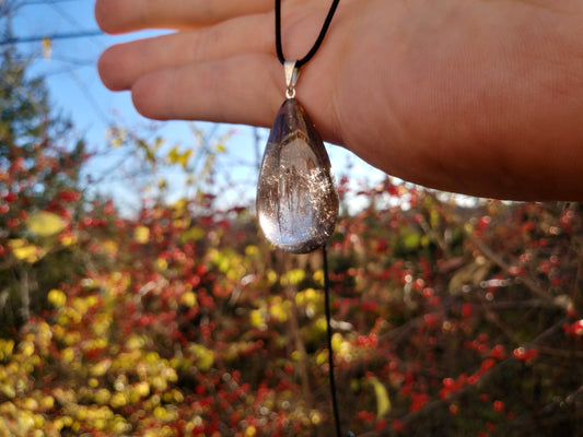 Smokey Quartz Pendant on Adjustable Cord