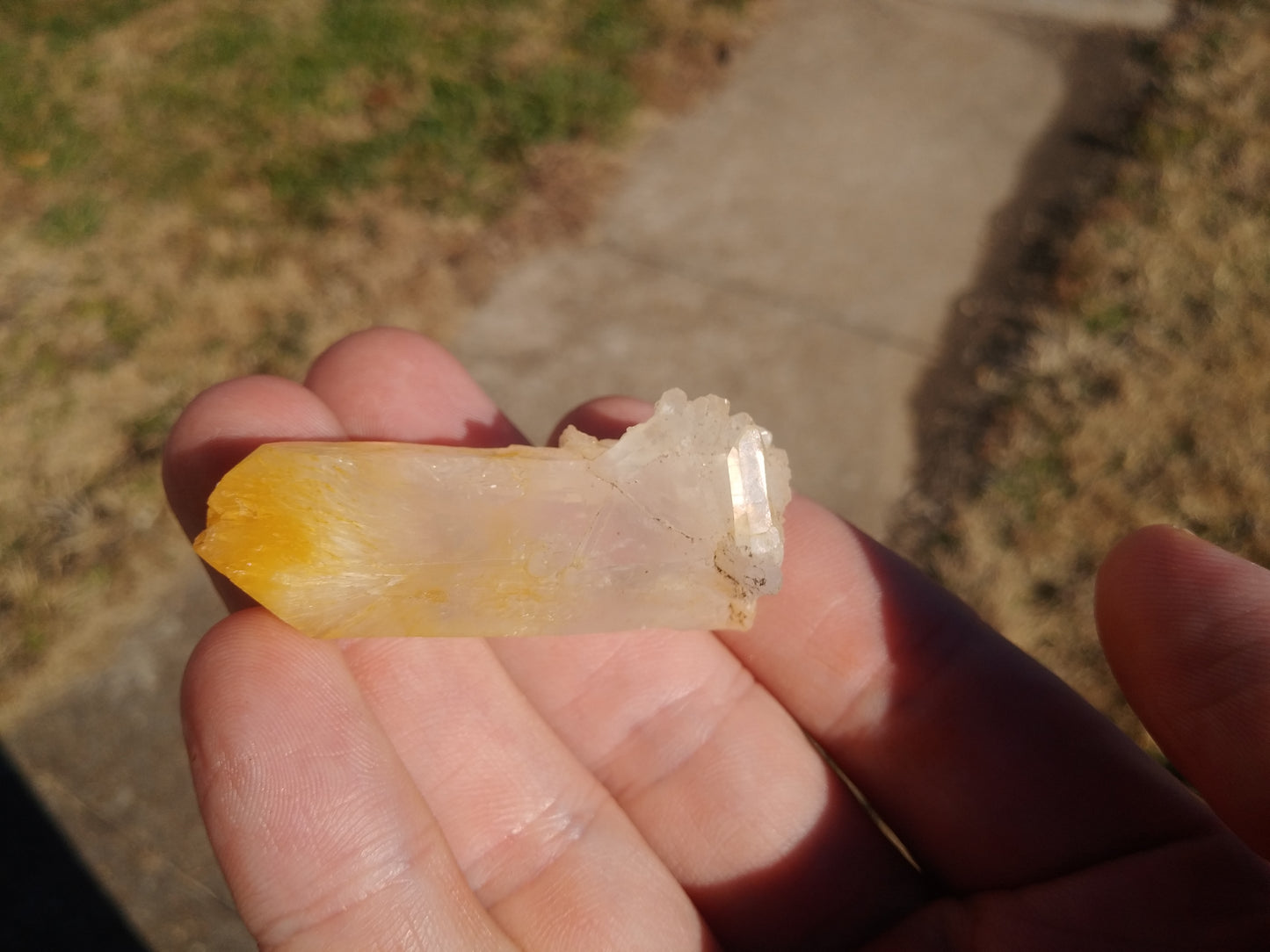 Halloysite Included *Mango* Quartz - Multiple Terminations