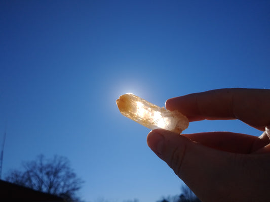 Halloysite Included *Mango* Quartz - Multiple Terminations