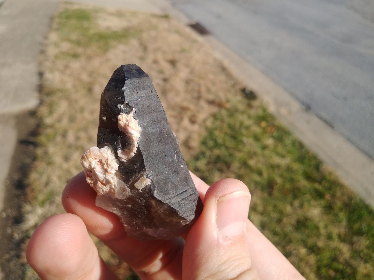 Gem Quality Smokey Quartz With Microcline Feldspar