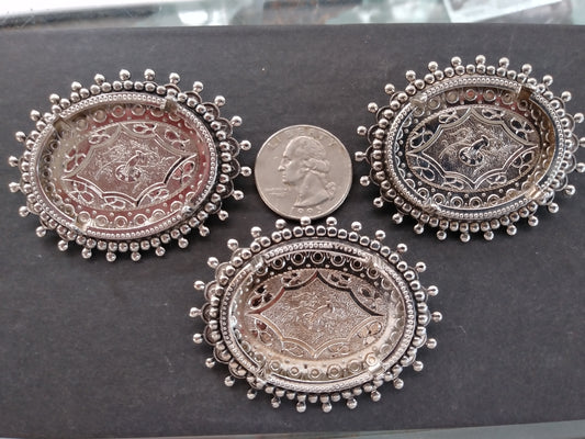 Silver Plated Pin Blanks (3pcs)