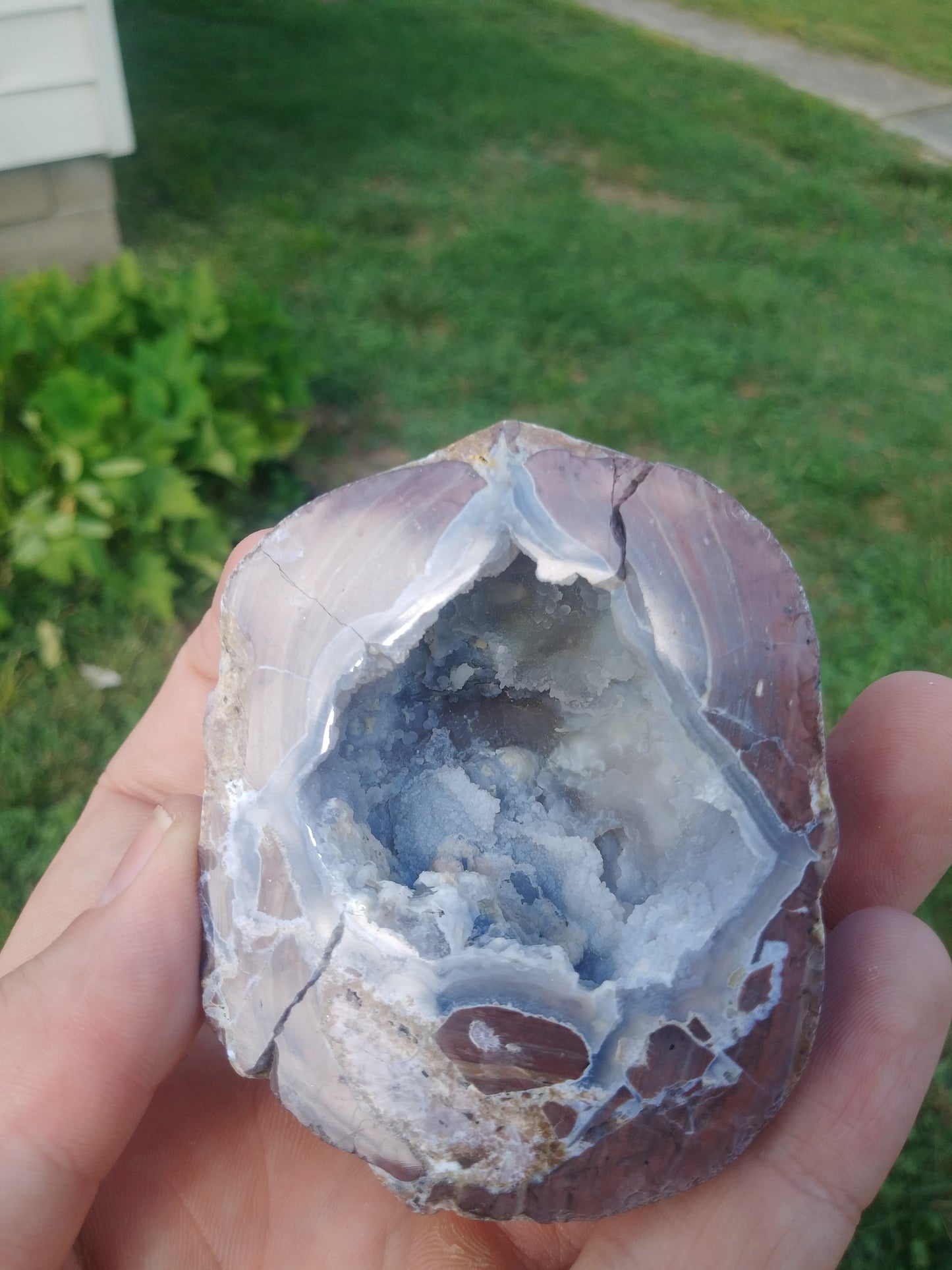 Polished Dugway Geode Half