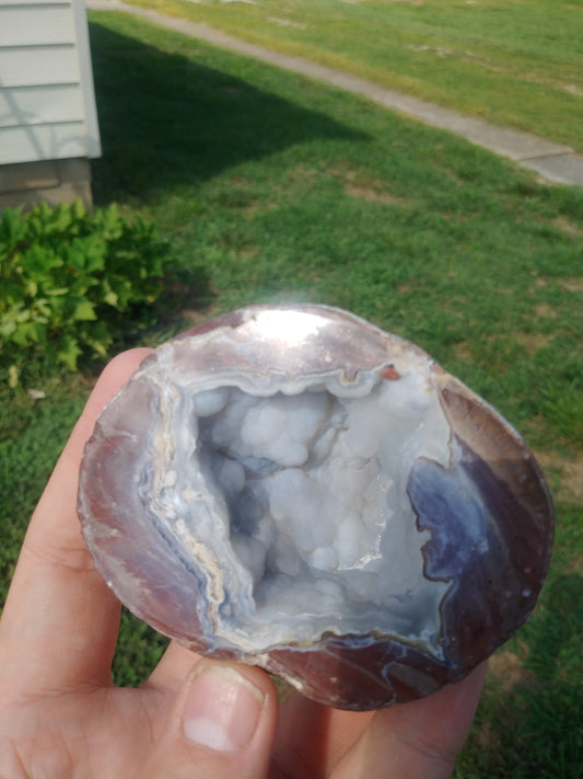 Polished Dugway Geode Half
