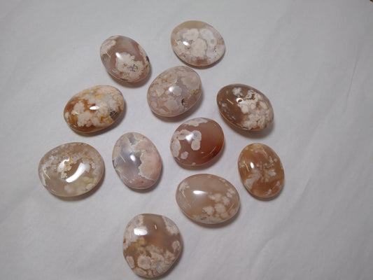 Flower Agate Palmstones