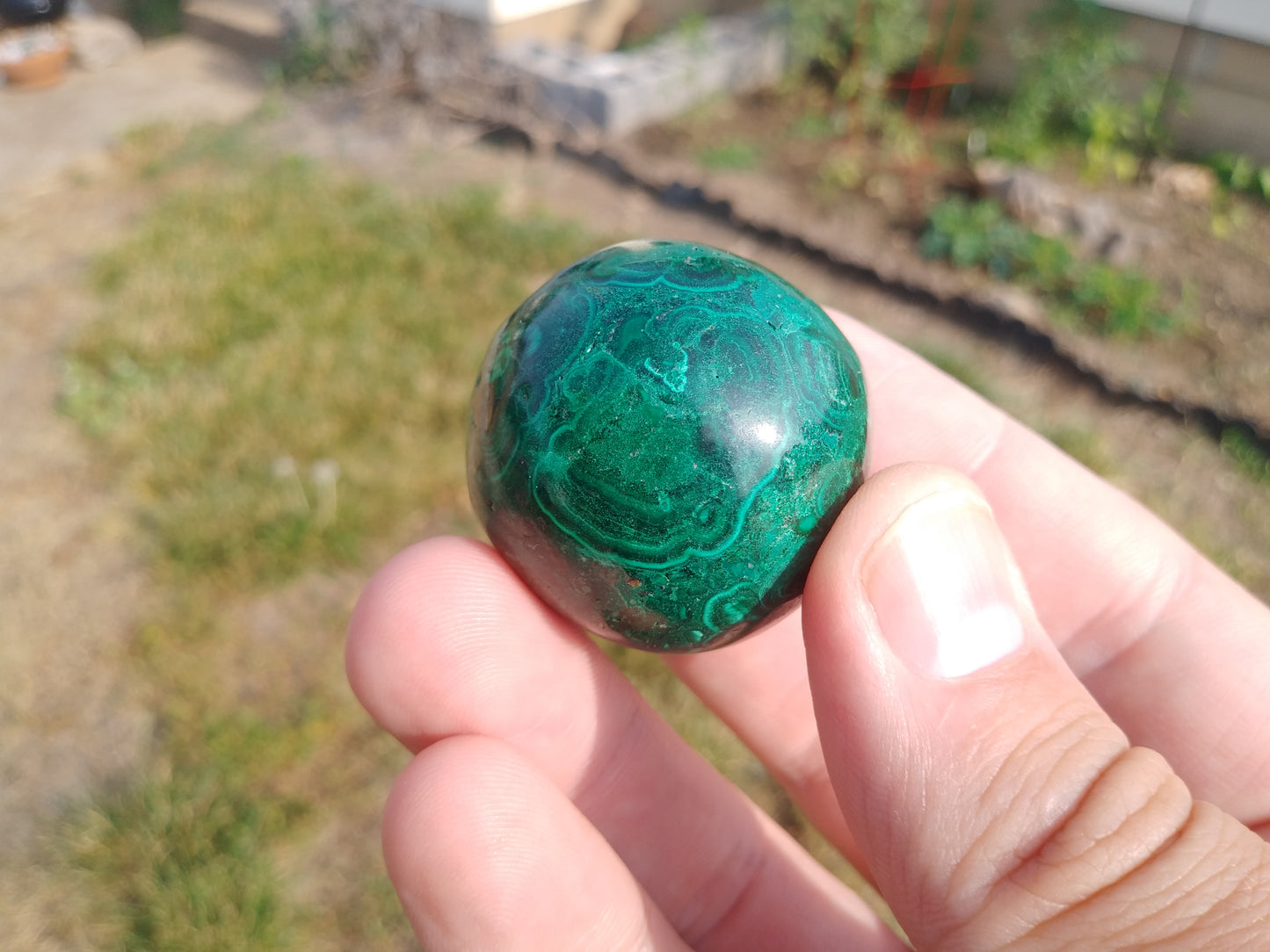 Malachite Sphere (Hand Polished)