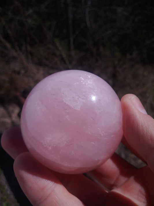 Rose Quartz Sphere (roughly 50mm)