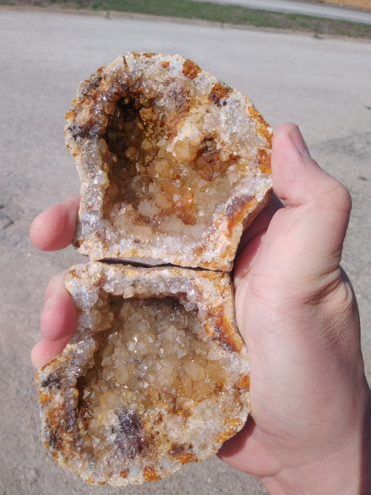 Pre-Cracked Warsaw Formation Geode (3ish Inch)