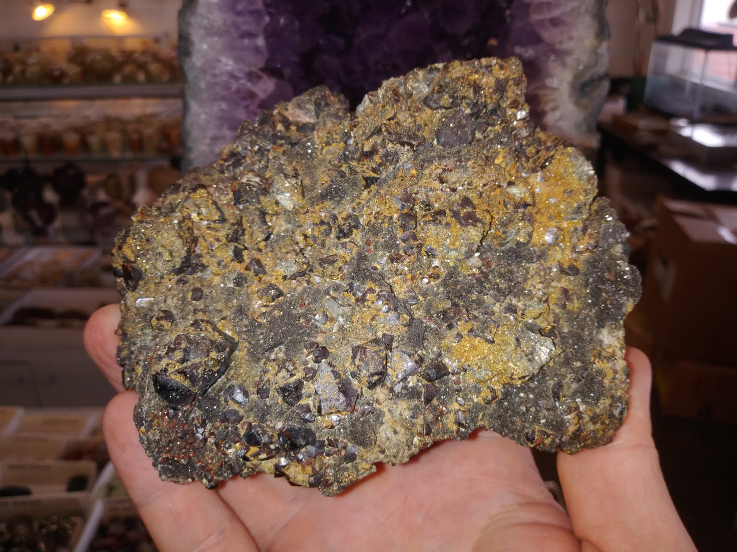 Tri-State (Joplin) Breccia - Sphalerite, Pyrite, Marcasite, Chalcopyrite, and Quartz with Chert