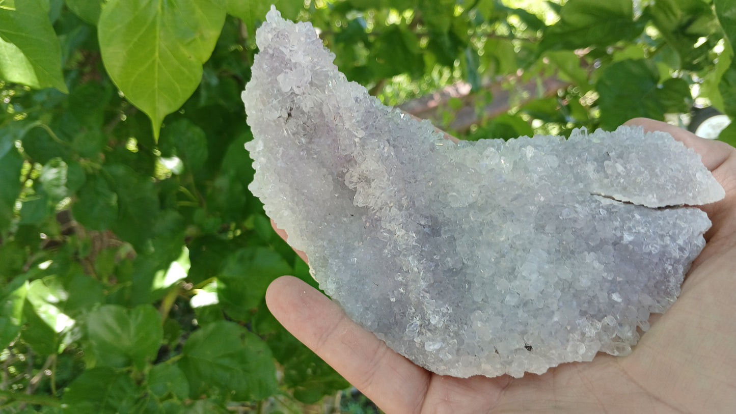 Clear Quartz and Amethyst with Quartz after Fluorite Pseudomorphs