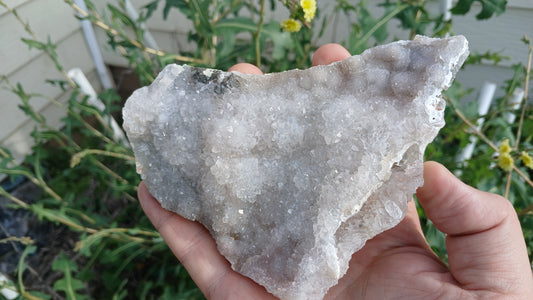 Quartz With Drusy Quartz Plate